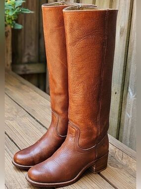 VINTAGE FRYE 15” TALL CAMPUS BOOTS SZ 7